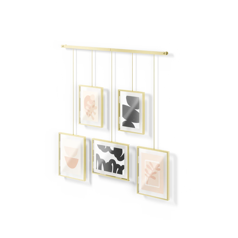 Expess Frame Umbra Exhibit Wall Picture Frames Set of 5 in Brass or Black – Plum Retail