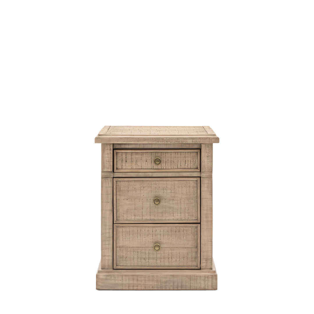 Vancouver 3 Drawer Bedside Cabinet