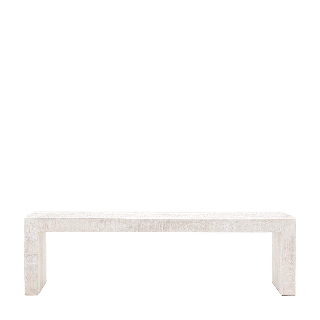 Iowa Whitewash Dining Bench