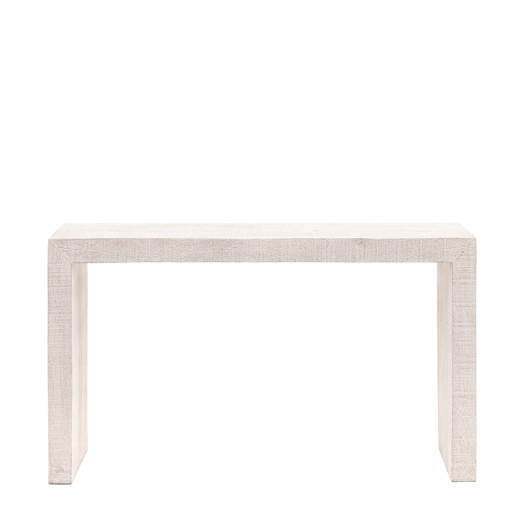 Iowa Whitewash Console Table