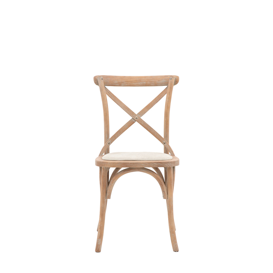 Café Chair Oak - 2 Pack (Rattan or Linen Seat)