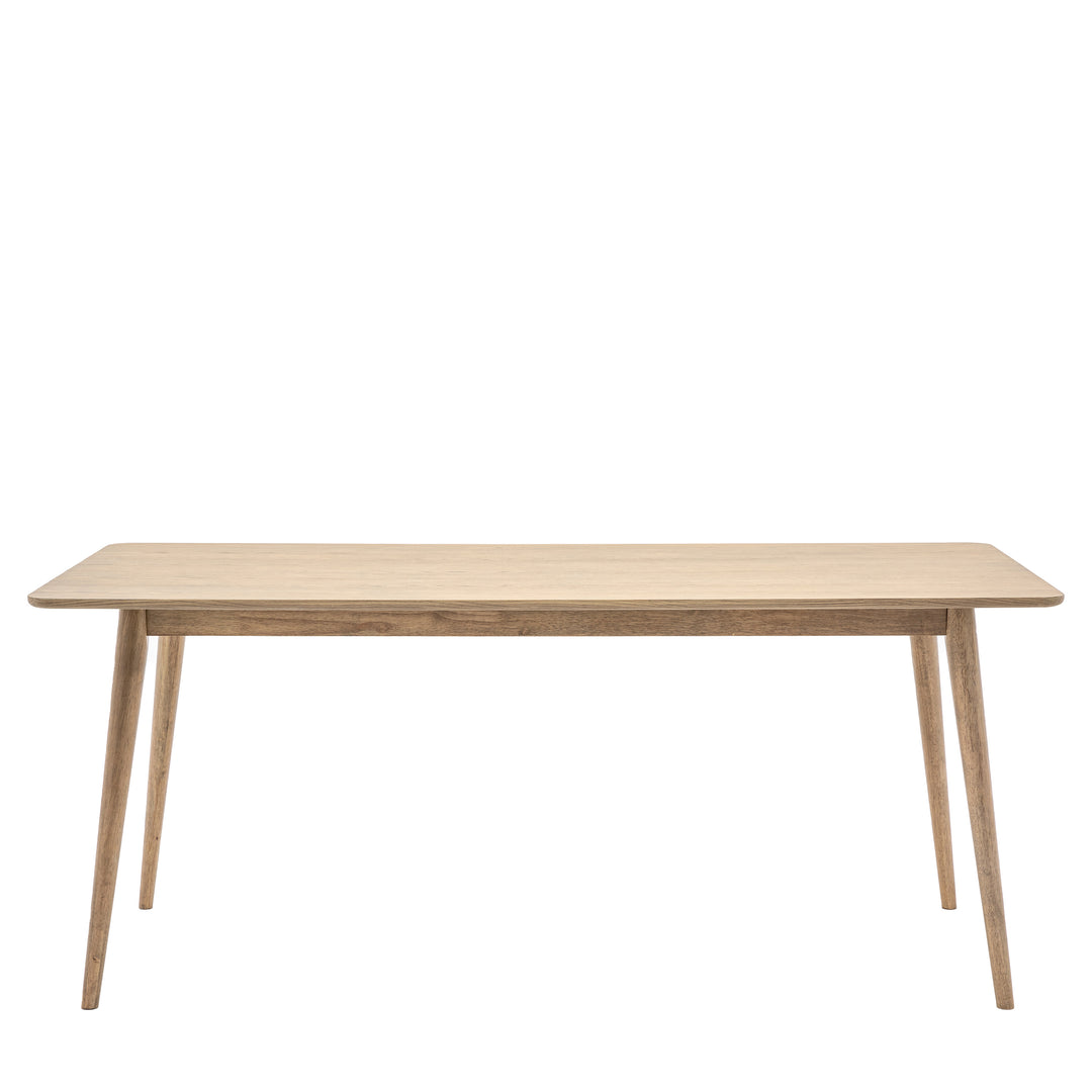 Panelled Dining Table - Smoked Oak