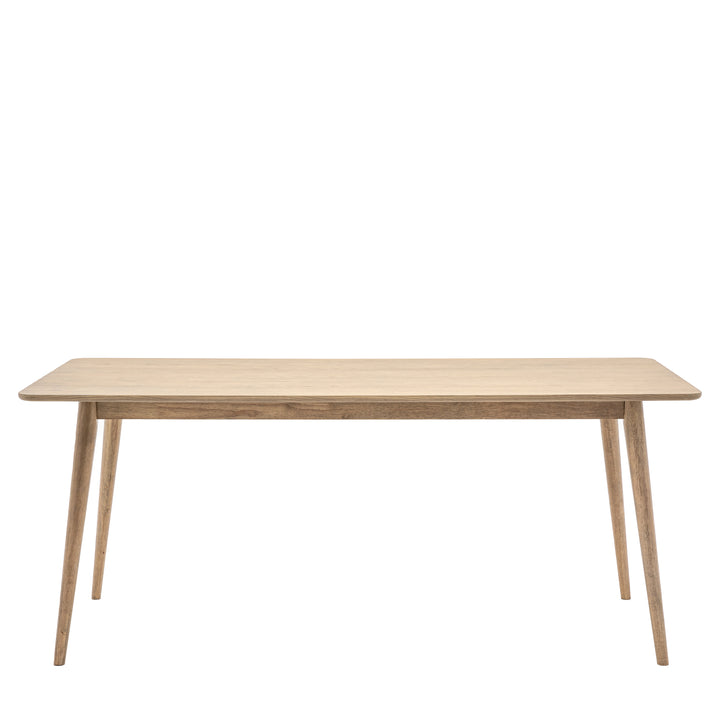 Panelled Dining Table - Smoked Oak