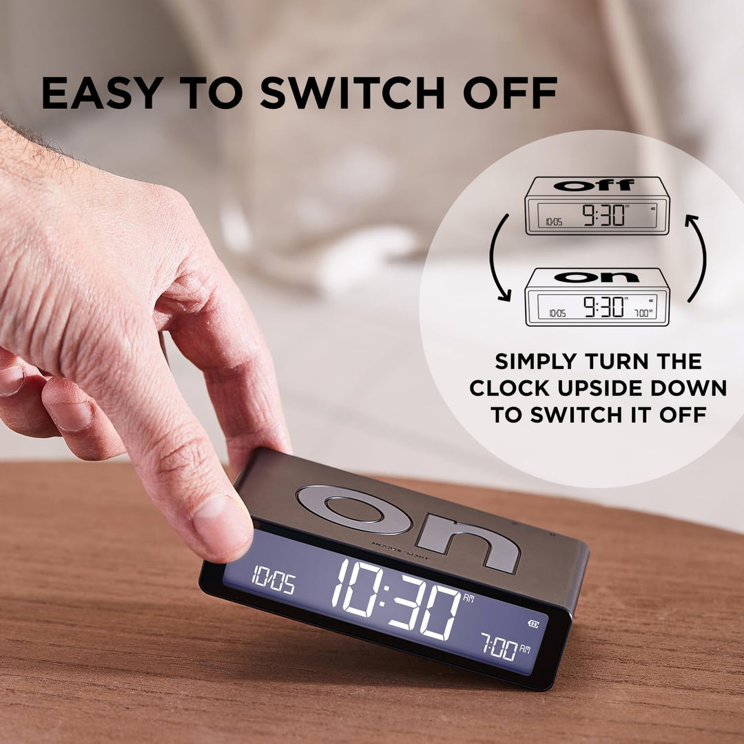Lexon Flip Classic Alarm Clock