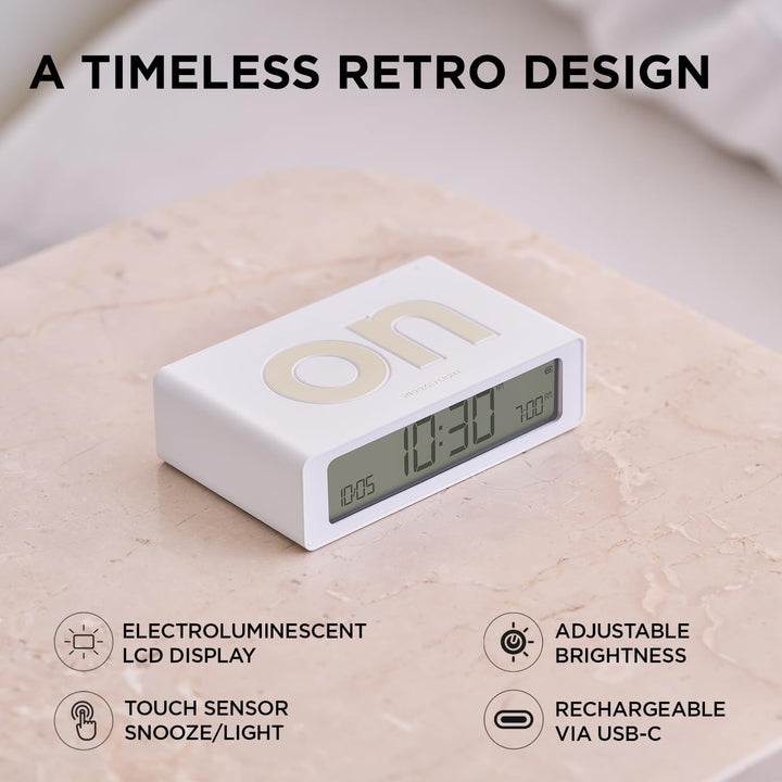 Lexon Flip Mini Alarm Clock