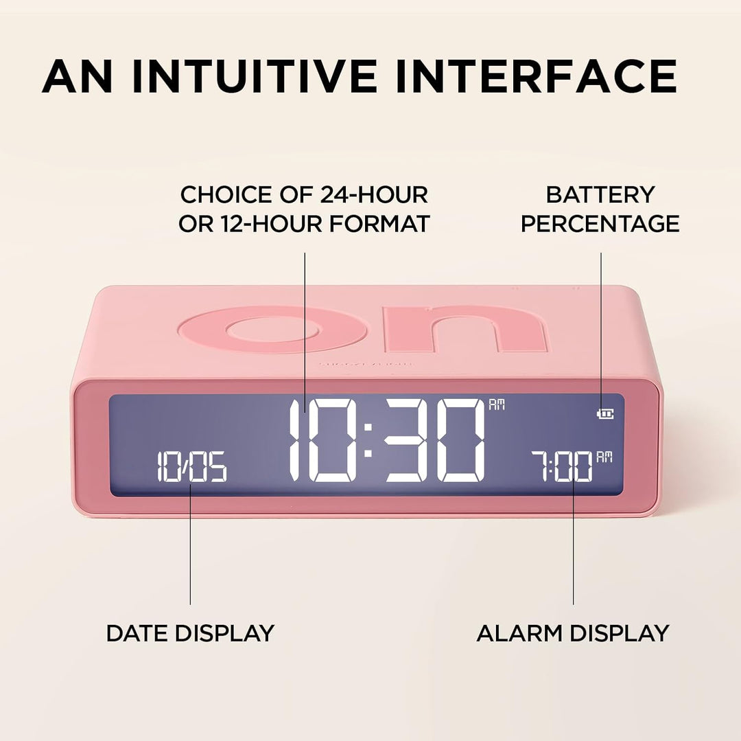 Lexon Flip Mini Alarm Clock