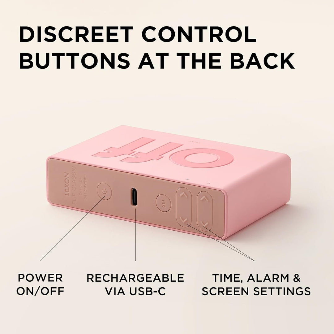 Lexon Flip Mini Alarm Clock