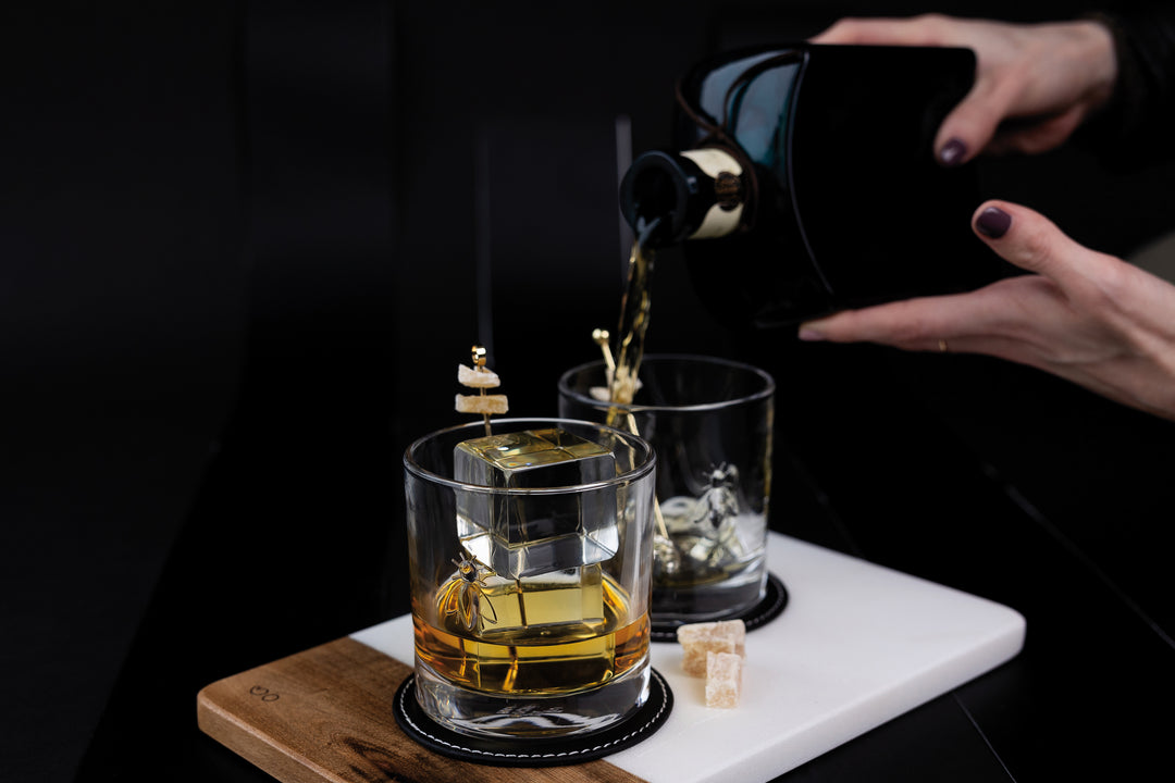 Abeille Bee Whisky Glasses – 320ml Set of 4