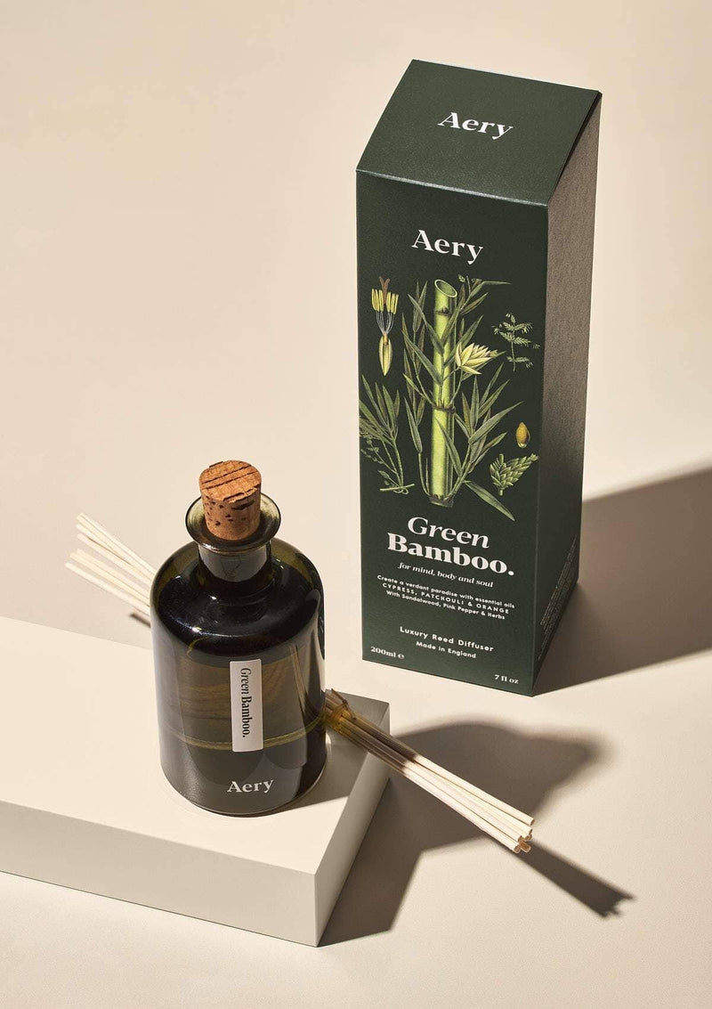 Green Bamboo Diffuser - Cypress, Patchouli & Orange