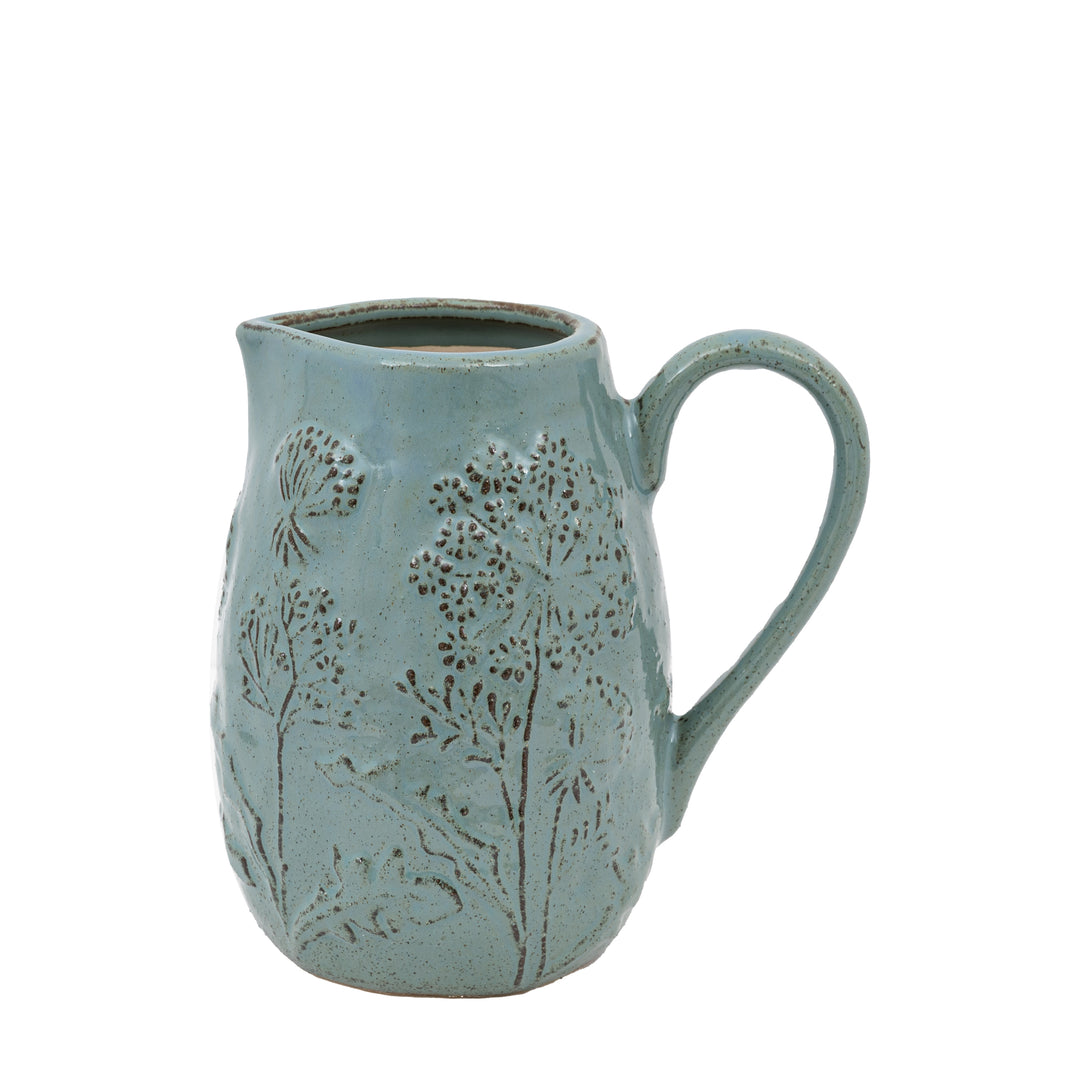 Meadow Embossed Ceramic Jug