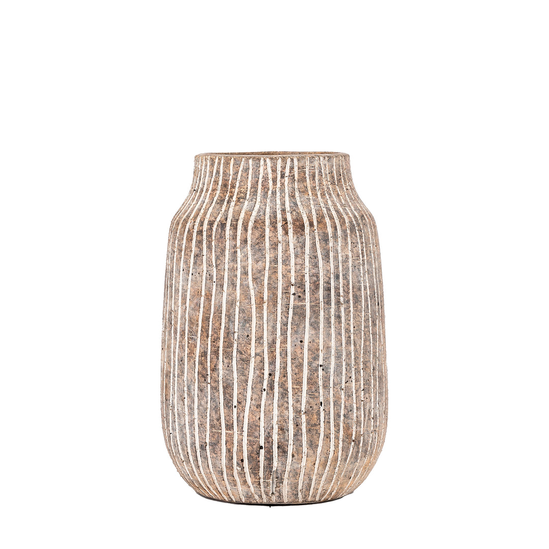 Potosi Textured Earthenware Vase – Small