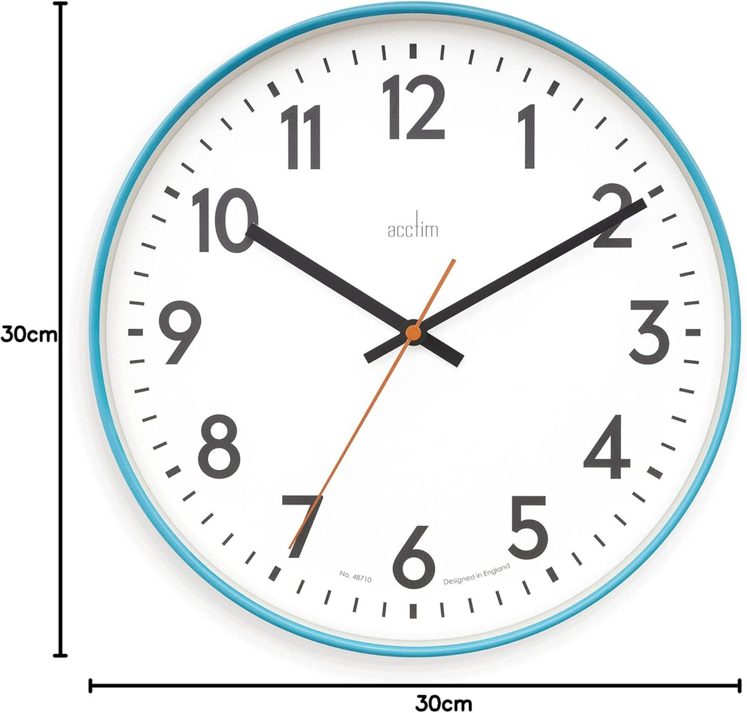 Hugo Sky Blue Wall Clock