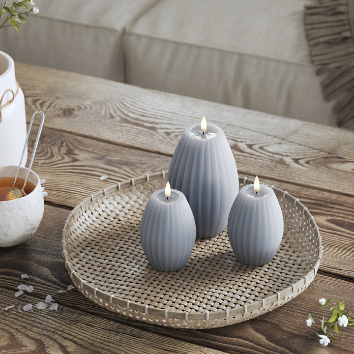 Flameless LED Stripe Candle