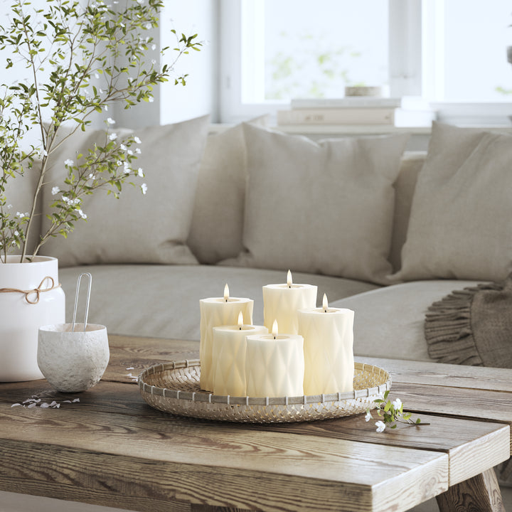 Flameless LED Harlequin Candle