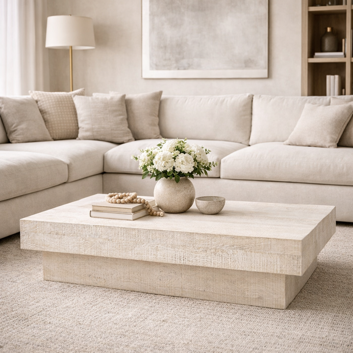 Iowa Whitewash Coffee Table