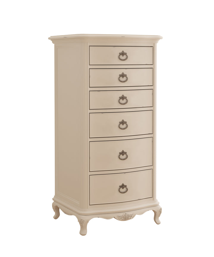 Ivory 6 Drawer Tall Boy