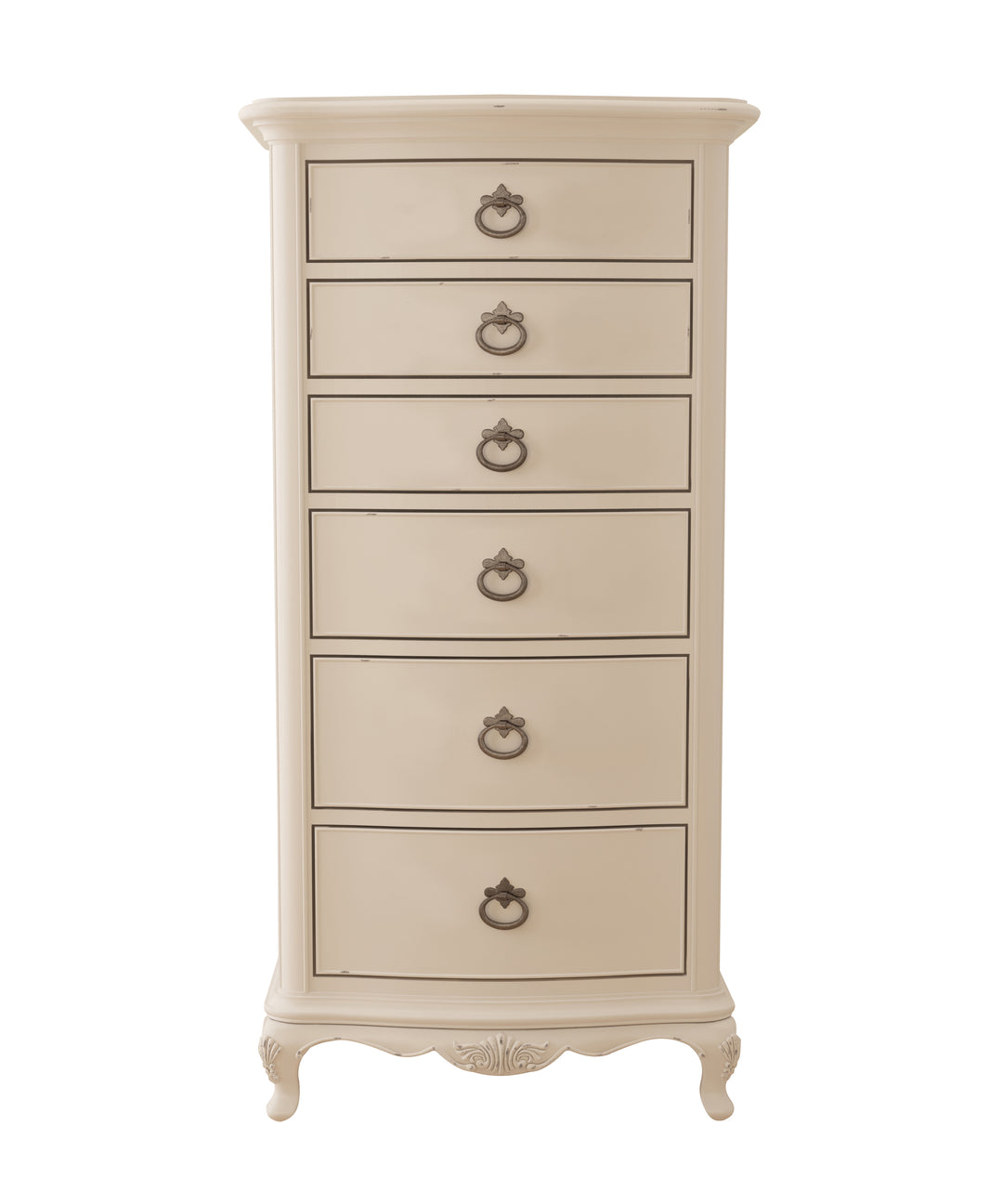 Ivory 6 Drawer Tall Boy