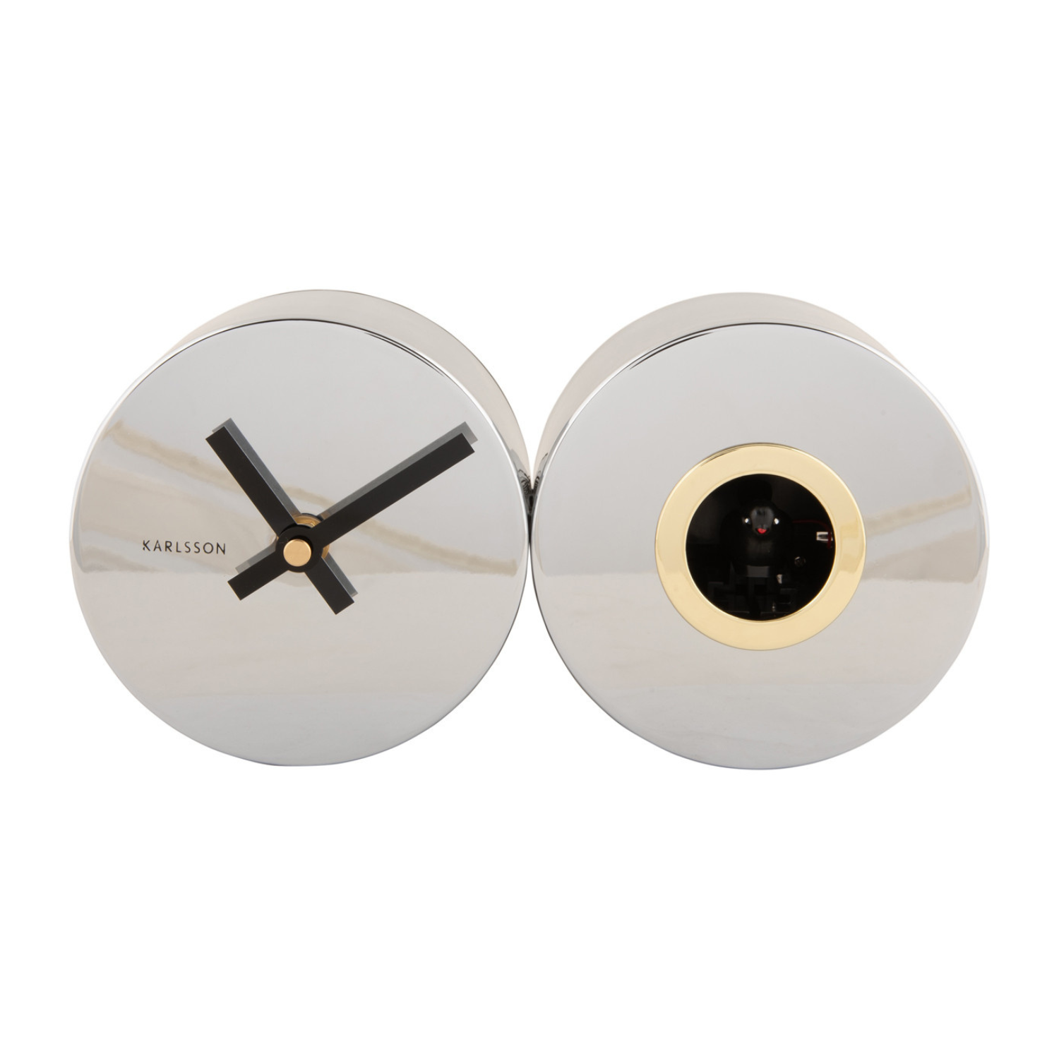 Karlsson Duo Chrome Plated Cuckoo Clock – Plum Retail