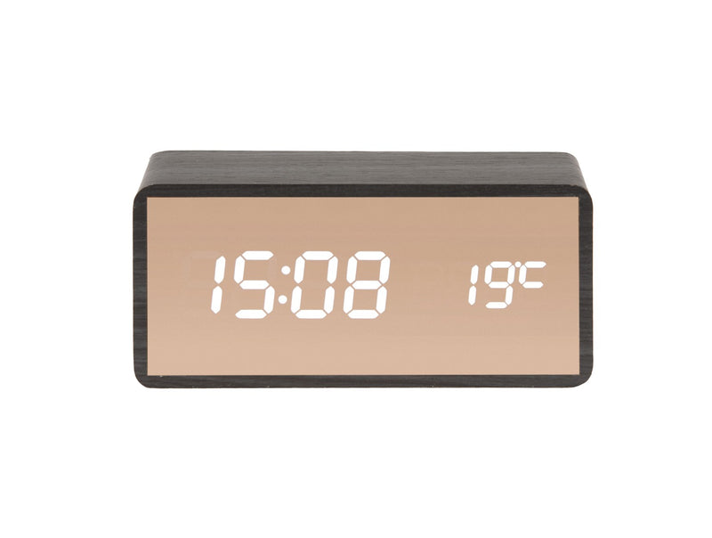 Copper Mirror LED Alarm Clock