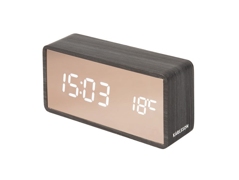 Copper Mirror LED Alarm Clock
