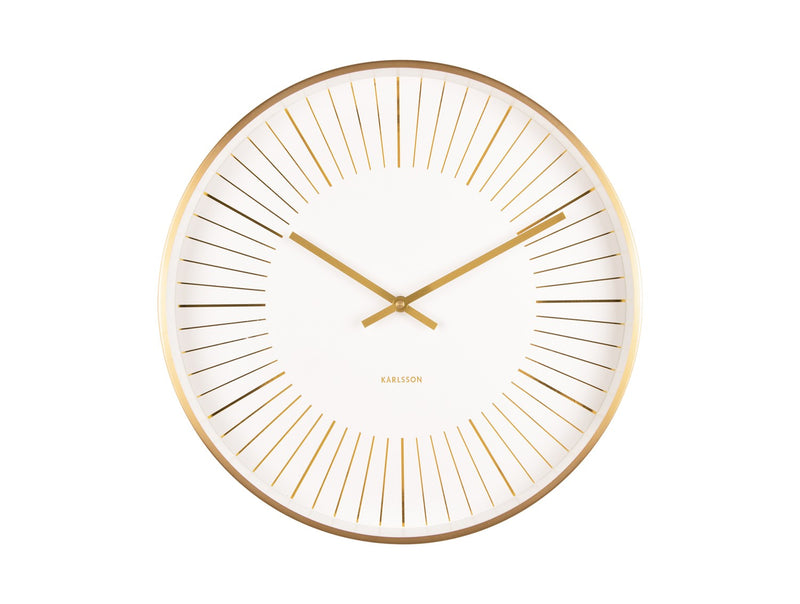 Gold Lines Wall Clock