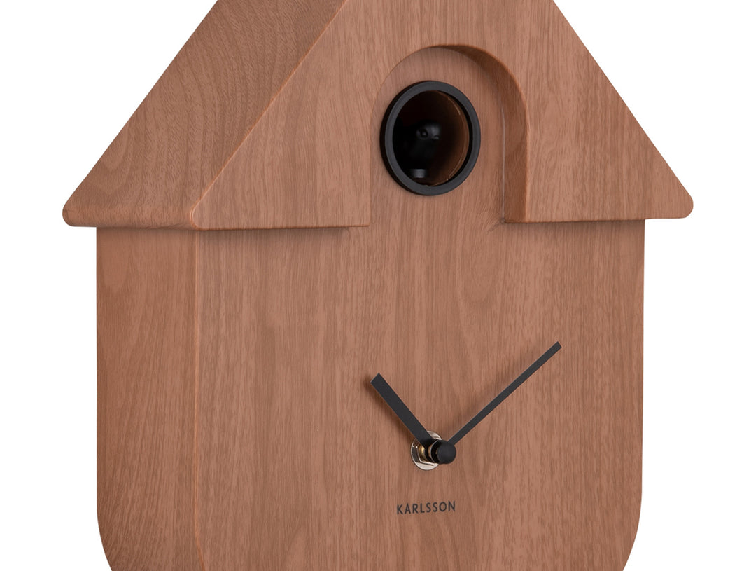 Wood Effect Modern Cuckoo Clock