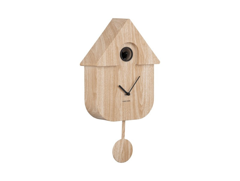 Wood Effect Modern Cuckoo Clock