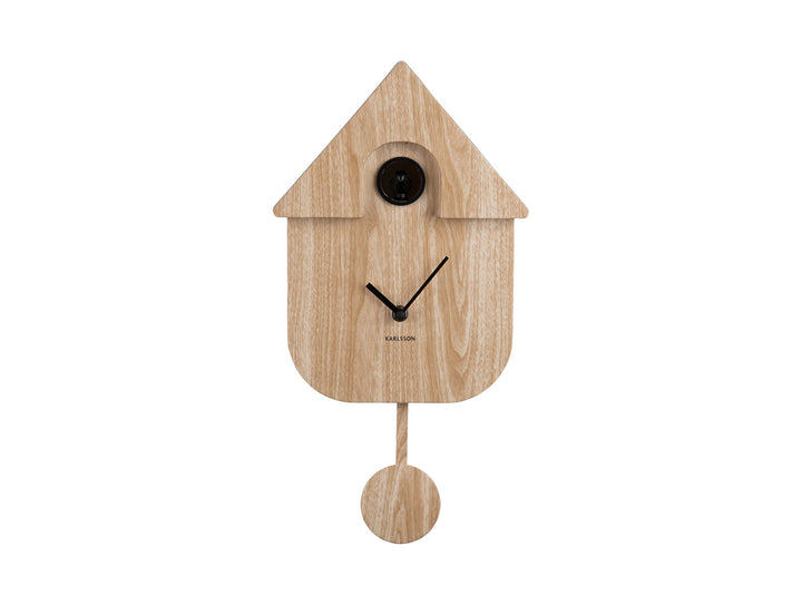 Wood Effect Modern Cuckoo Clock