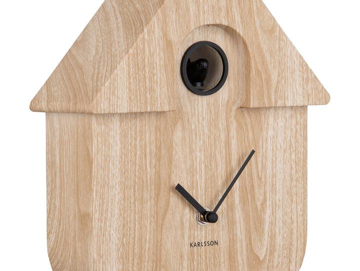 Wood Effect Modern Cuckoo Clock