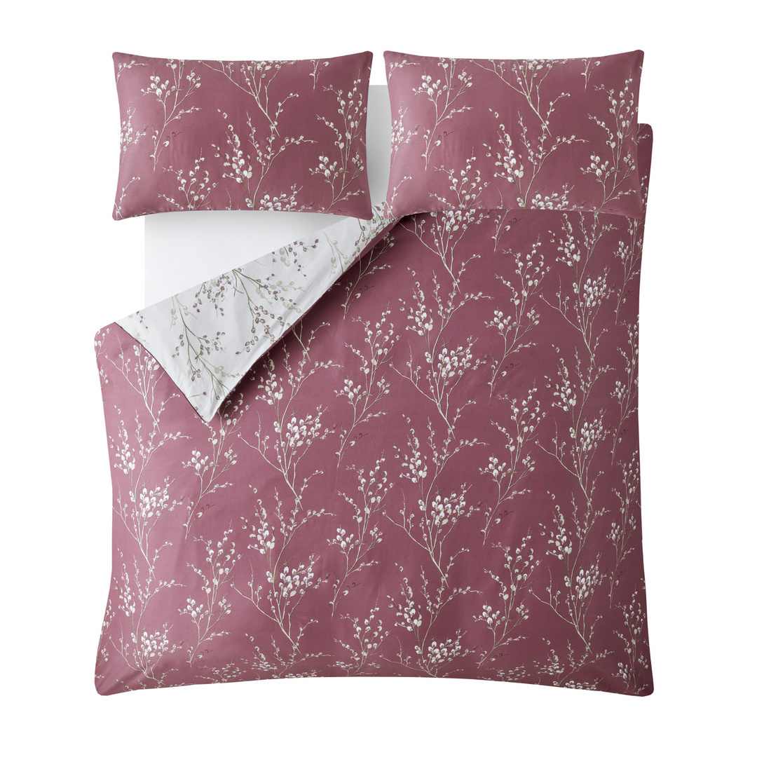 Pussy Willow Plum Purple Duvet Set