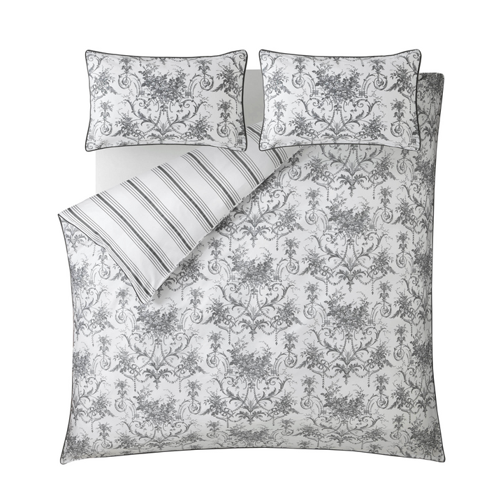 Tuileries Charcoal Duvet Set