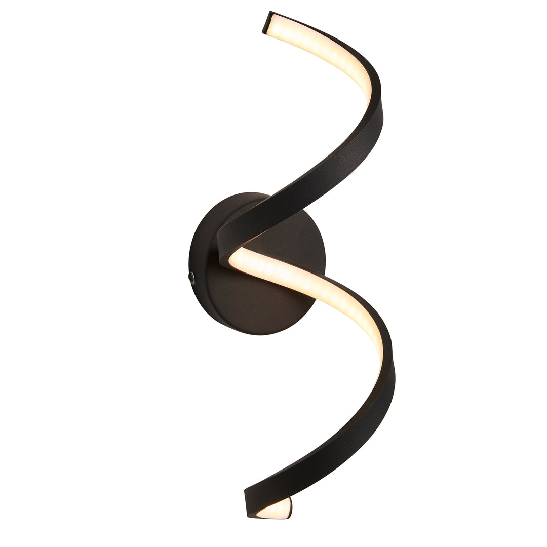 Astral Outdoor Wall Light in Black with LED Diffuser
