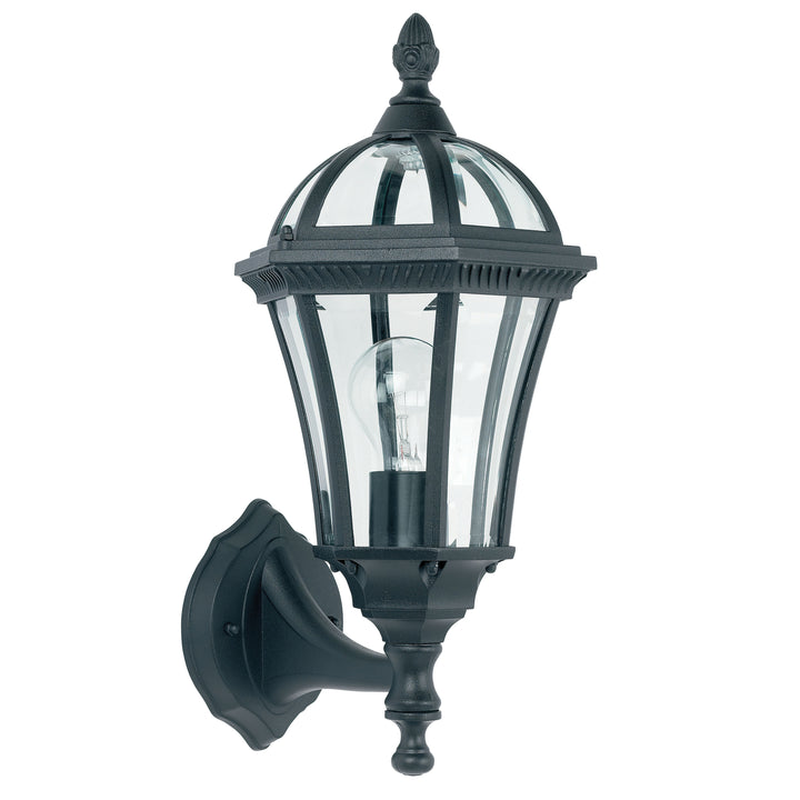 Drayton Outdoor Wall Lantern in Matt Black