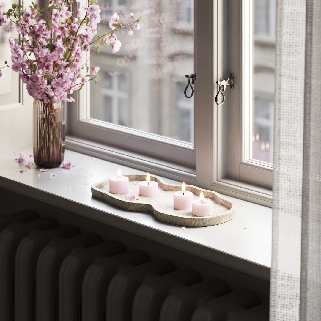 Flameless LED Lavender Set of 2 Tealights