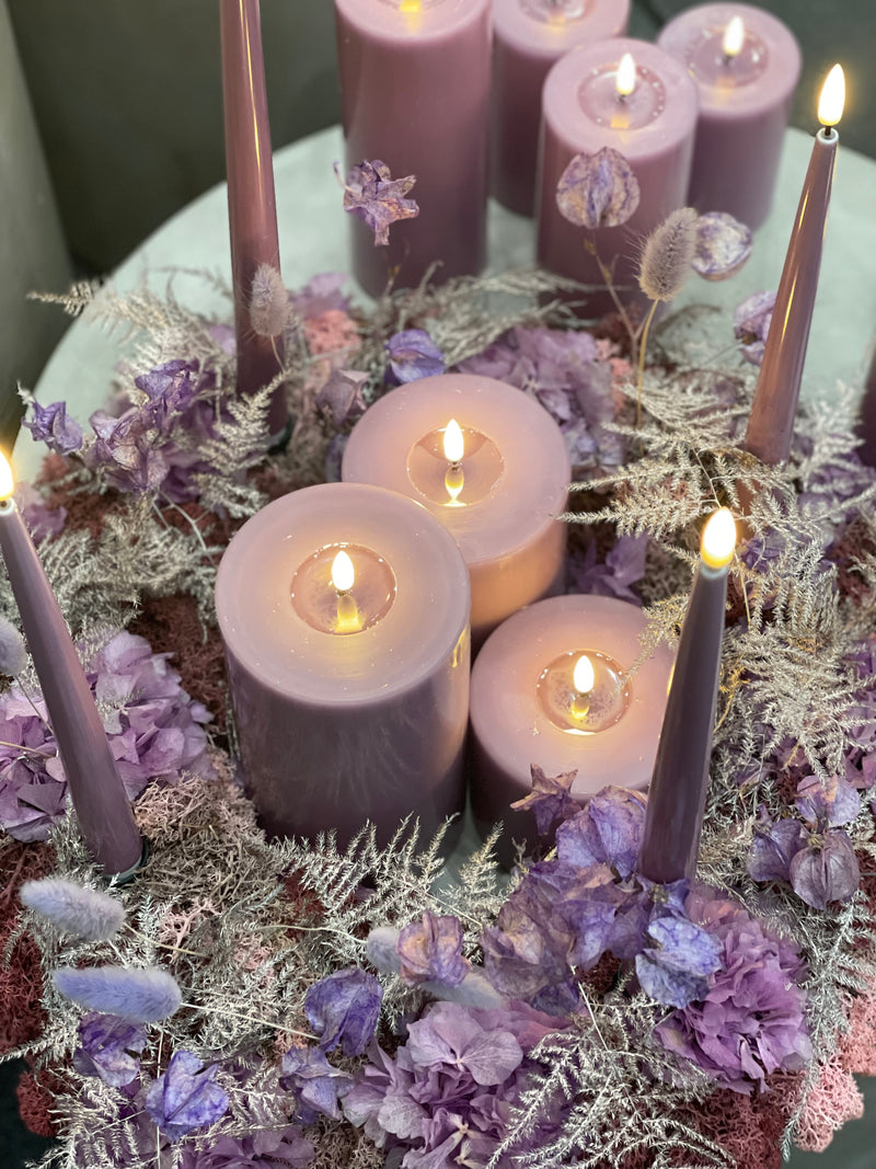 Flameless LED Candle Light Purple
