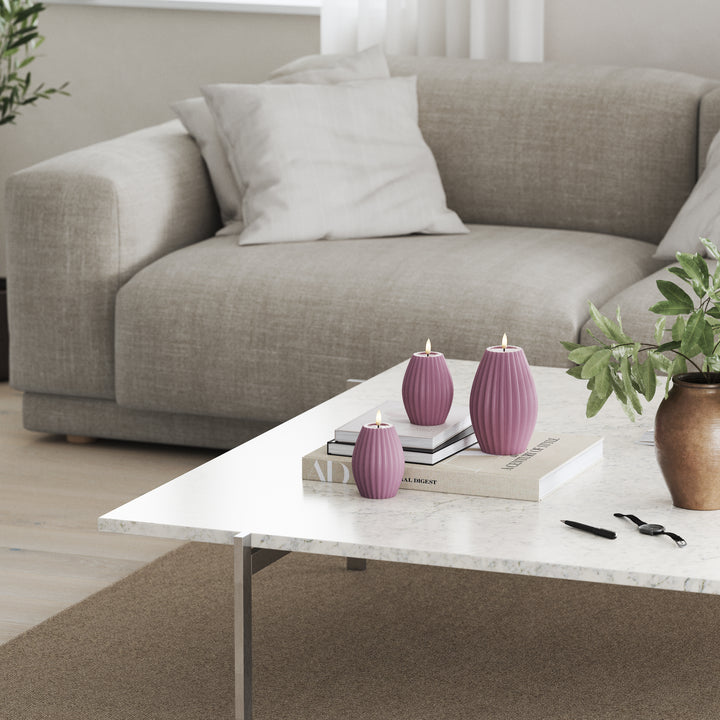 Flameless LED Stripe Candle