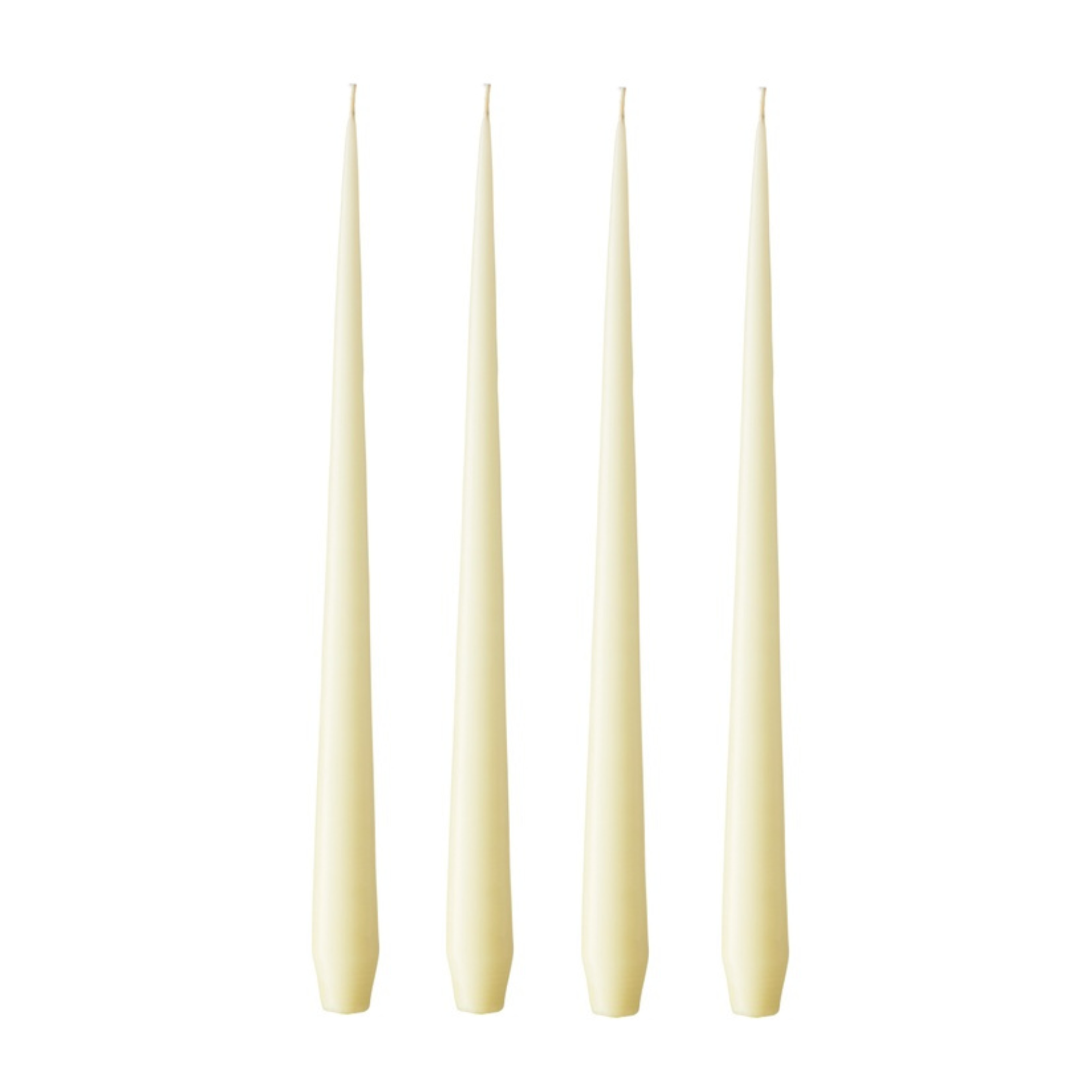 Dinner Taper Candles Cream Set of 4 in Giftbox