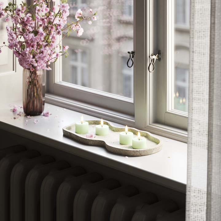 Flameless LED Mint Set of 2 Tealights