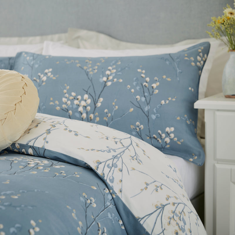 Pussy Willow Dark Seaspray Bed Linen