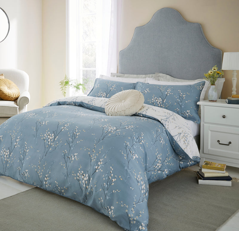 Pussy Willow Dark Seaspray Bed Linen