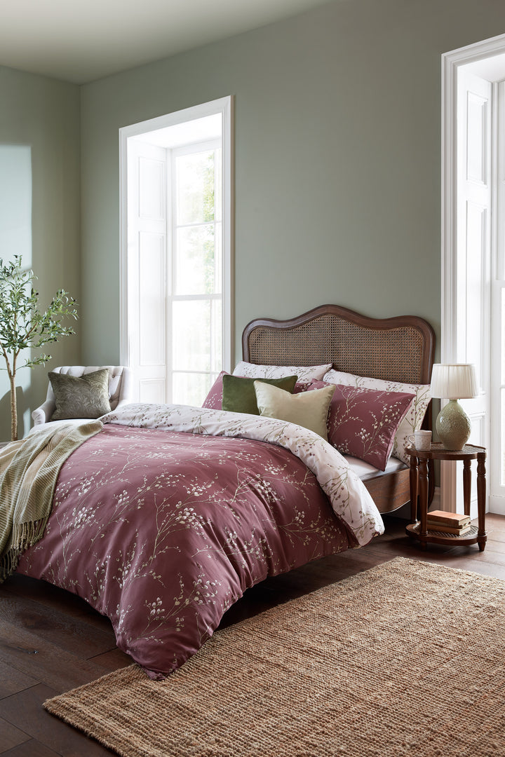 Pussy Willow Plum Purple Duvet Set