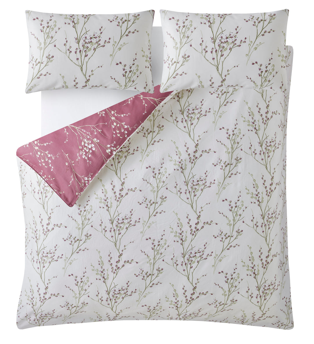 Pussy Willow Plum Purple Duvet Set
