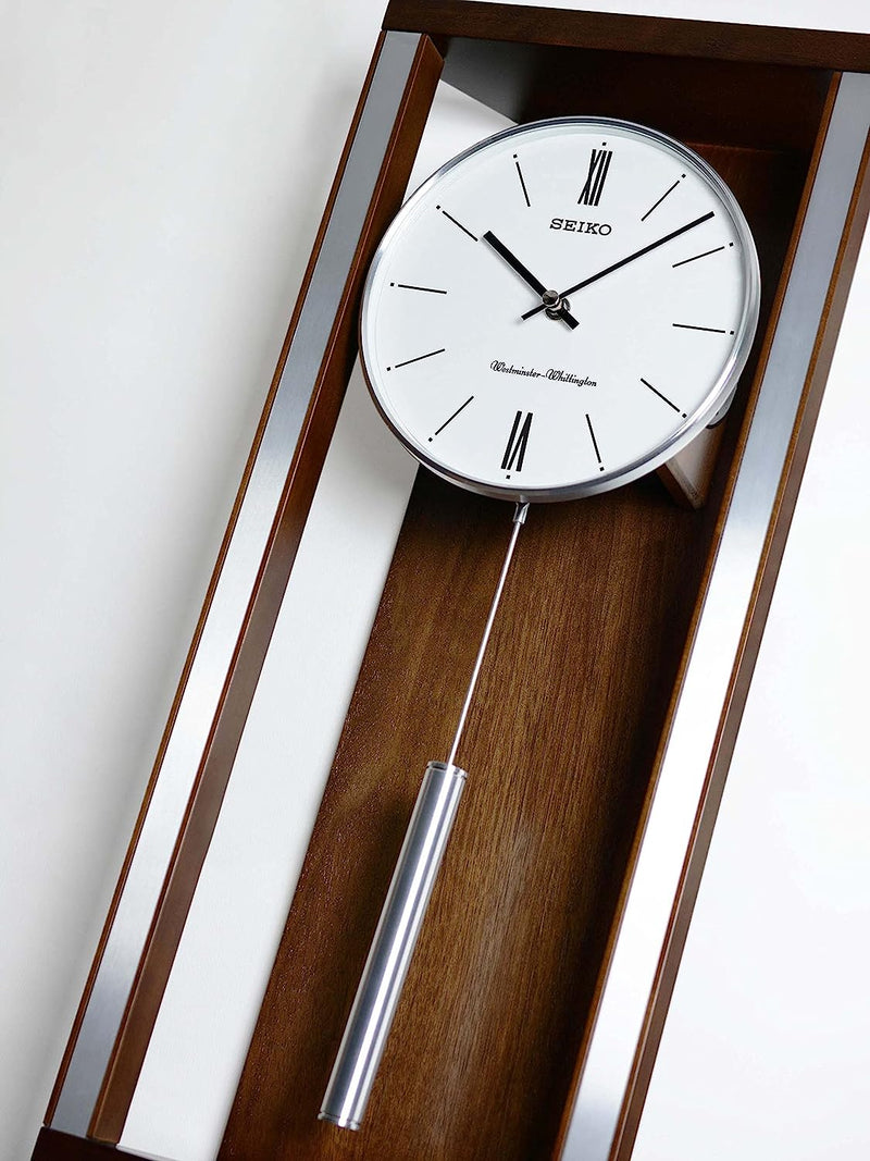 Wooden Westminster Chime Pendulum Wall Clock QXH068B