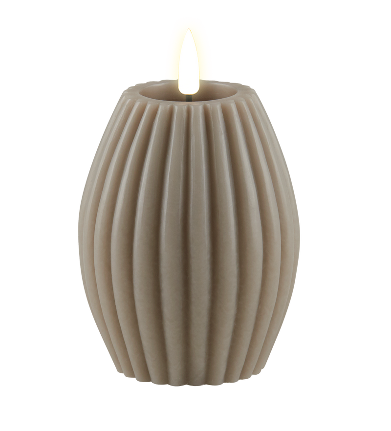 Flameless LED Stripe Candle