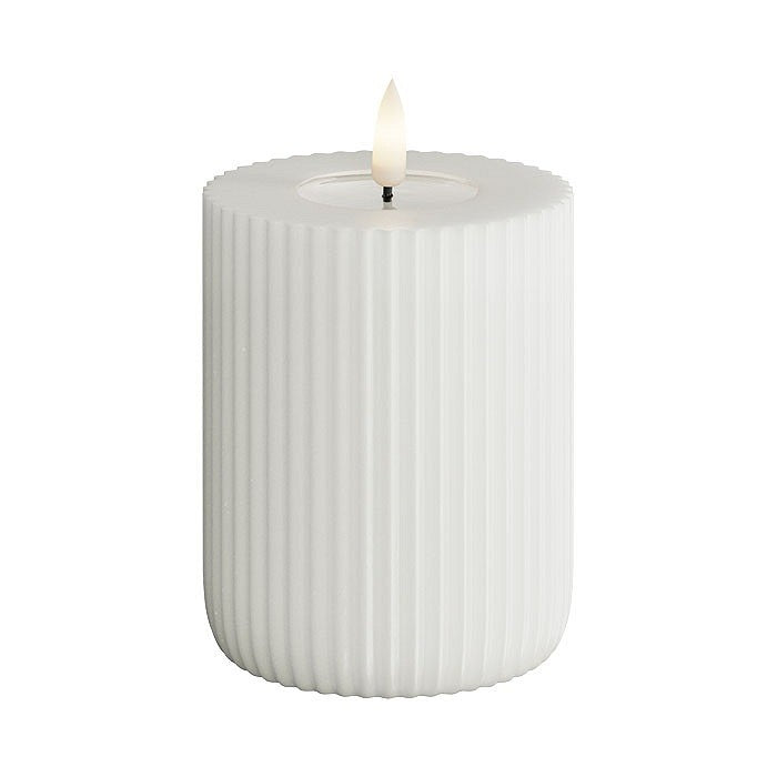 Flameless LED Solid Stripe Candle