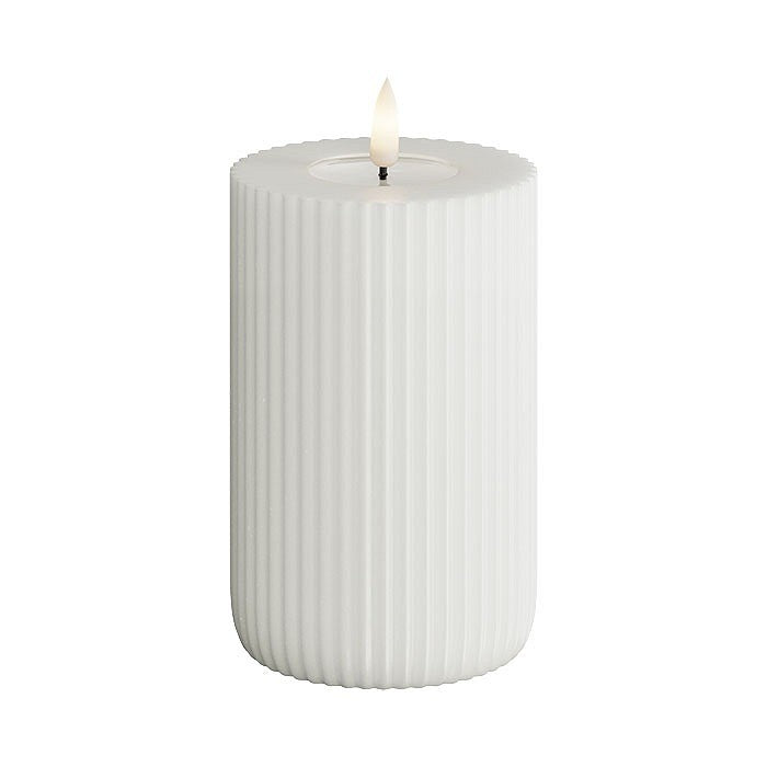 Flameless LED Solid Stripe Candle