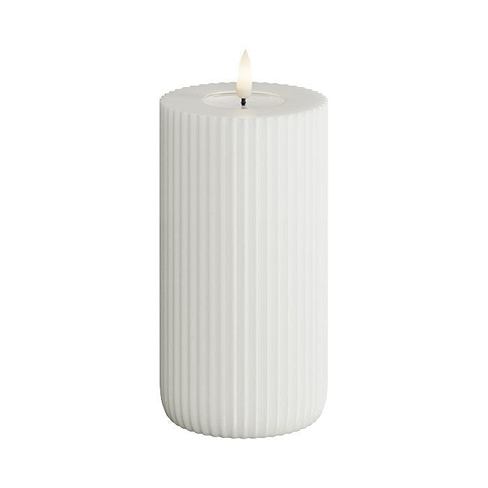 Flameless LED Solid Stripe Candle