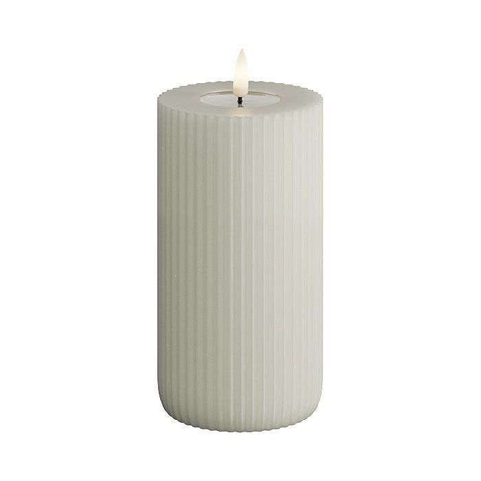 Flameless LED Solid Stripe Candle