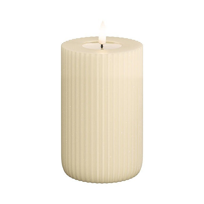 Flameless LED Solid Stripe Candle