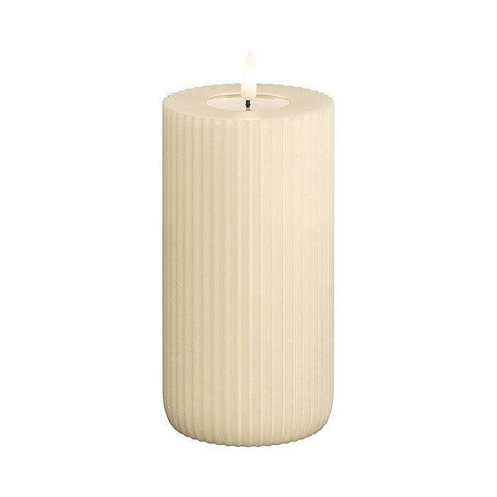 Flameless LED Solid Stripe Candle